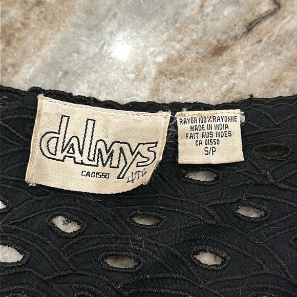 80's Rayon Fitted Blouse - Picture 2 of 7